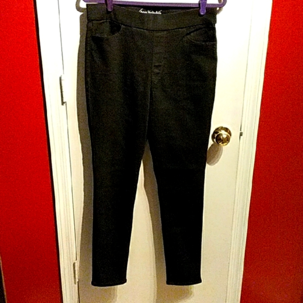 Gloria Vanderbilt Black Women Pull On Jeans Size 10